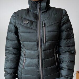 Sage Green Equestrian Puffer Jacket